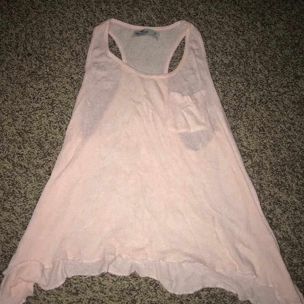 Pink knit tank